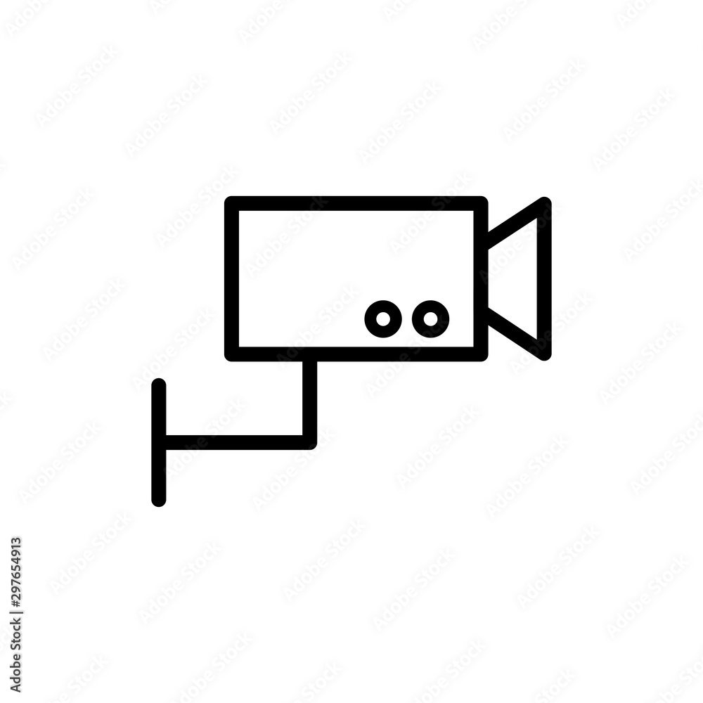 Fototapeta premium CCTV Icon Vector Trendy Flat Design