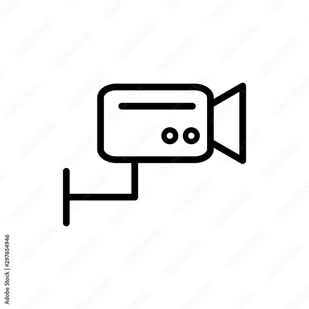 CCTV Icon Vector Trendy Flat Design