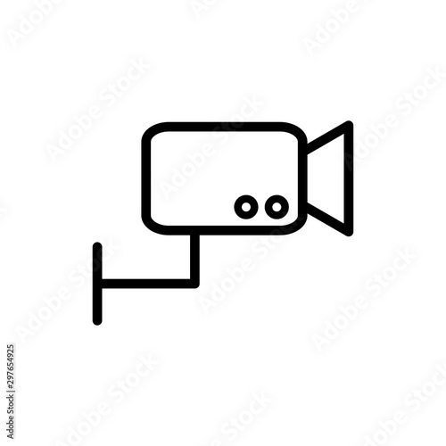 CCTV Icon Vector Trendy Flat Design