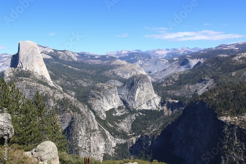 Glacier Point, an overlook with a commanding view of Yosemite Valley, Half Dome and Yosemite Falls