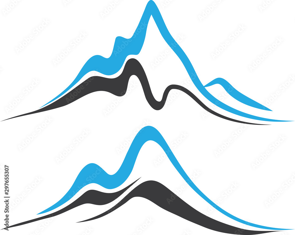 Mountains with Steep Peaks Logo Mountains with Steep Peaks Logo