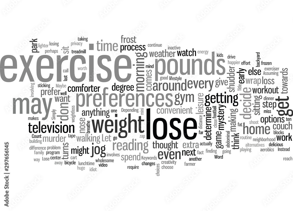 Fototapeta premium How To Exercise To Lose Pounds