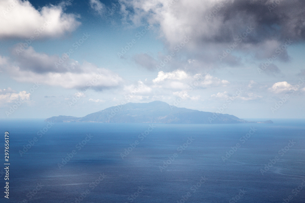 seascape of mount vesuvius seascape of mount vesuvius
