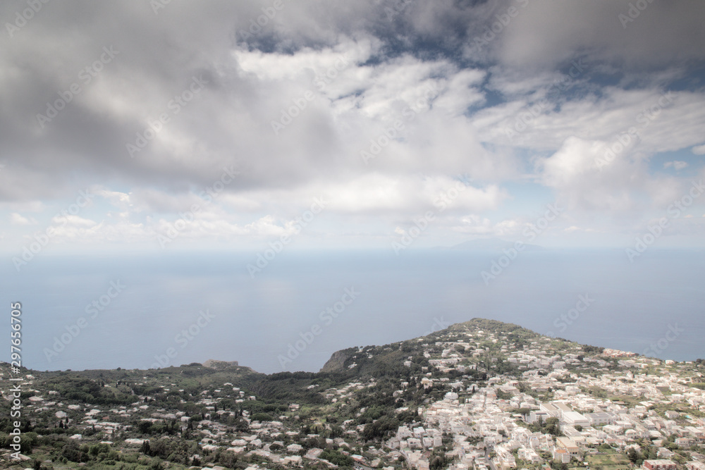 view point from Monte Solaro on the island of Capri