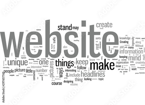 How To Create A Unique Website