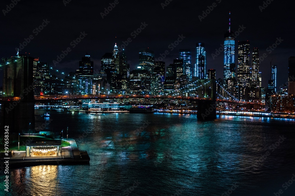 Obraz premium New York by Night