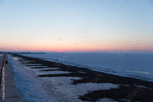 winter landscape with sea and sky © oleg