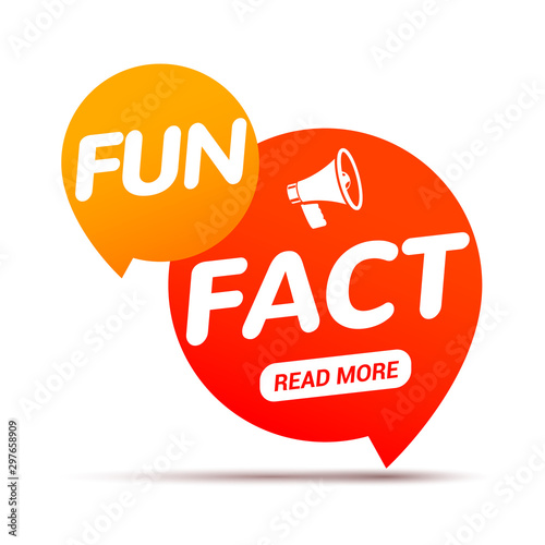 Fun fact typography bubble. Did you know knowledge design text message phrase information