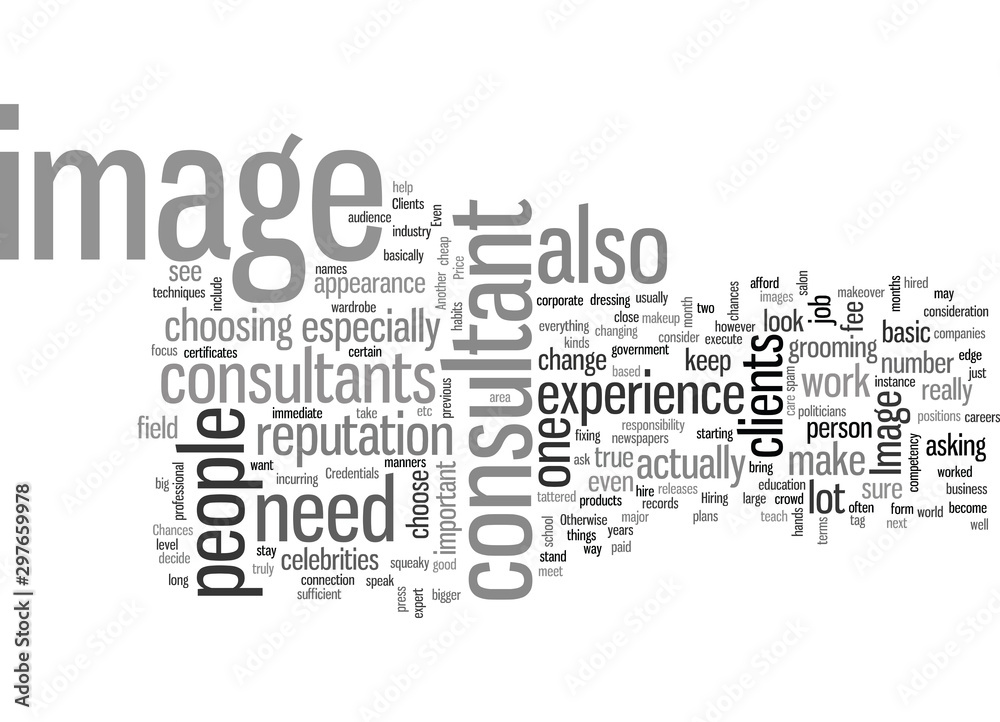 Fototapeta premium How to choose an image consultant