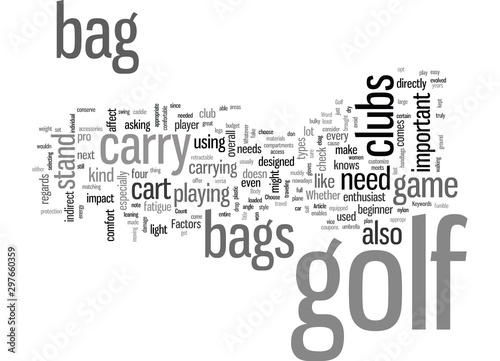 How To Choose A Golf Bag