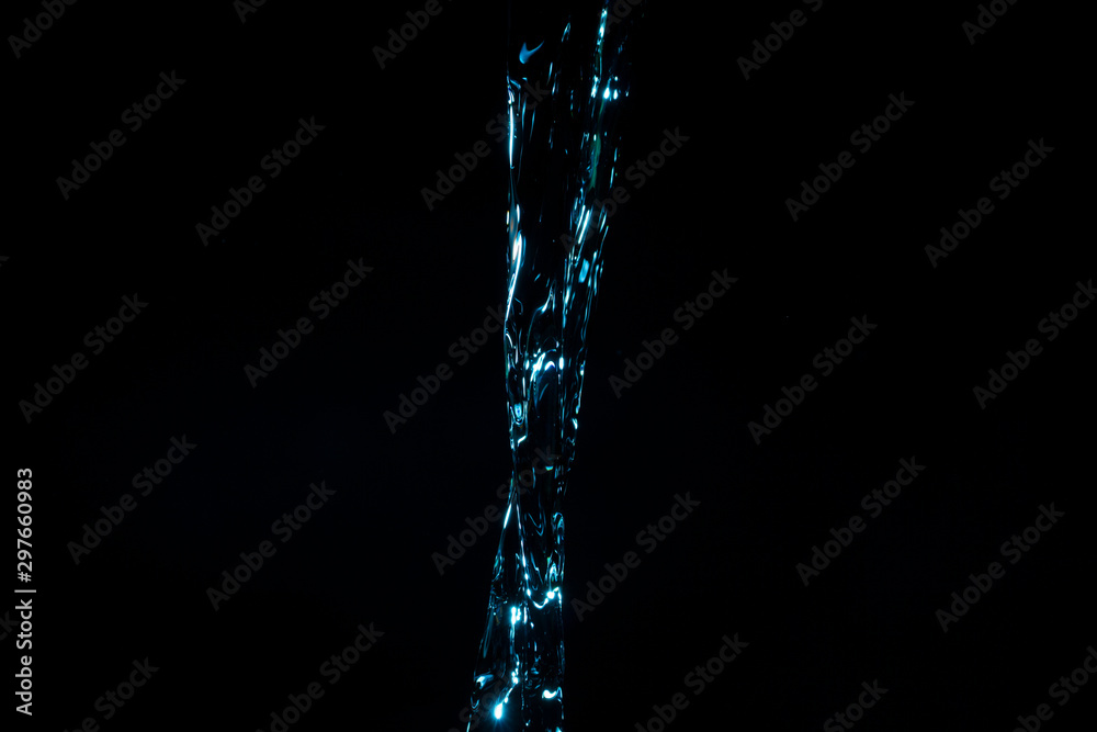 Splashes of water on a black background Splashes of water on a black background