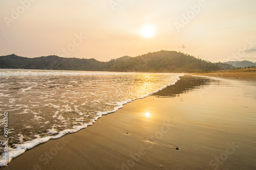 Wallpaper Mural Landscape of paradise tropical island beach, sunrise shot Torontodigital.ca