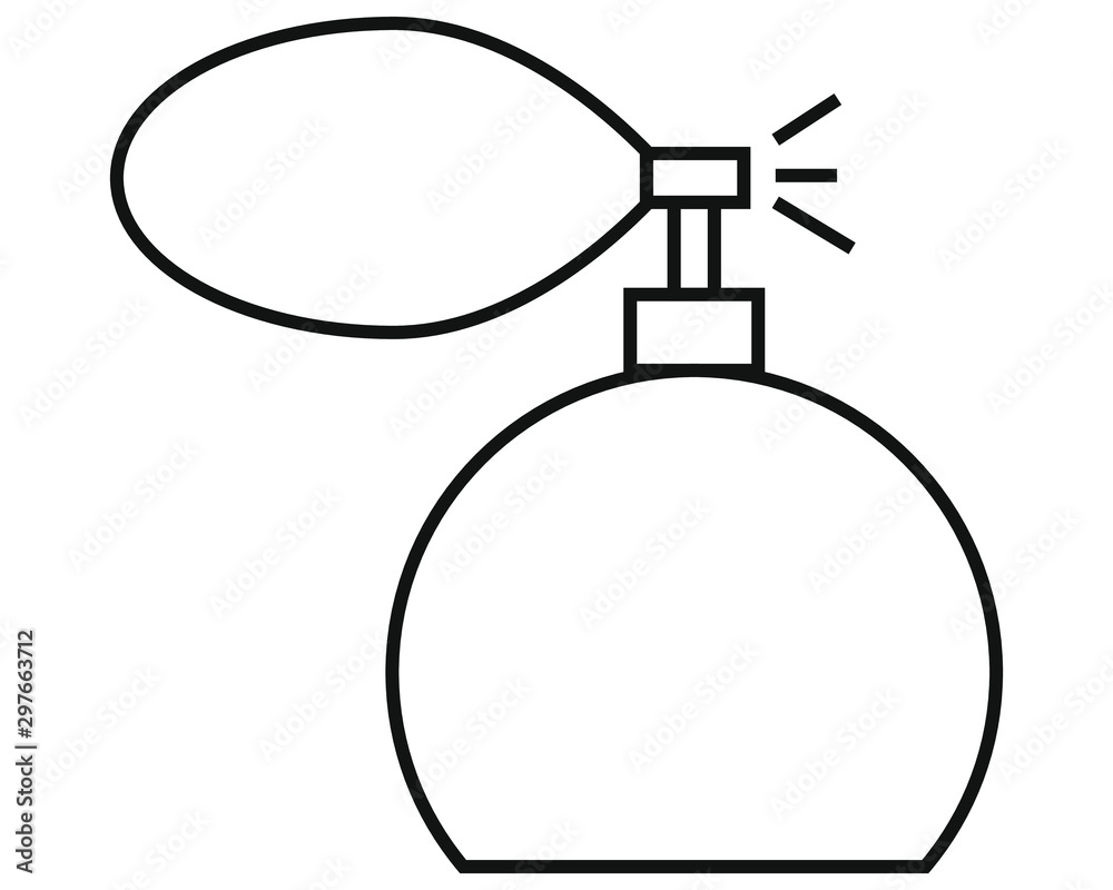 vector icon with perfume shape