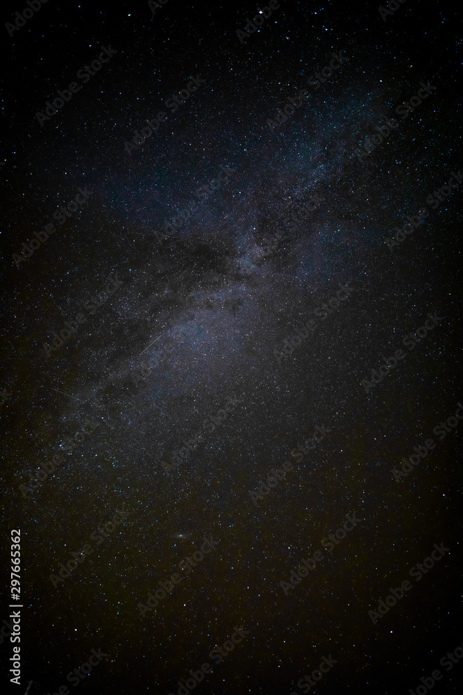 the Milky Way can be seen very well in the starry sky