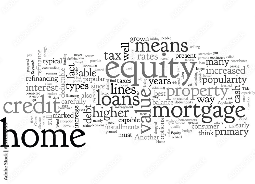 Home Equity Popularity