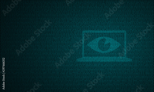 Digital eye 2 internet symbol light