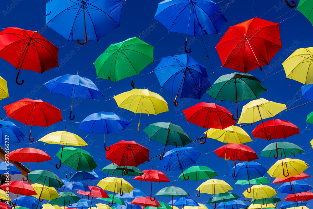 Colorful umbrellas