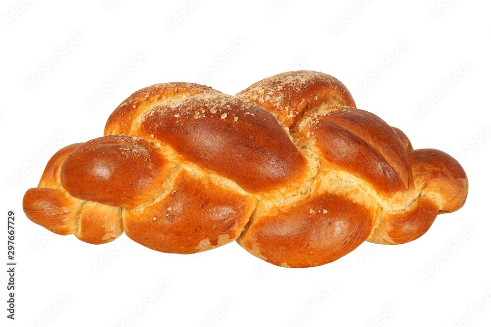 Challah bun on white Challah bun on white