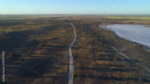 Forward flight over unsealed road in the deseret photo