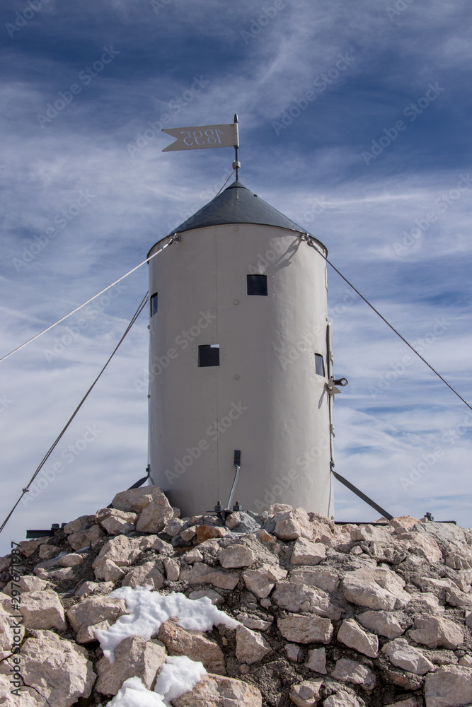 The Aljaž Tower on mount Triglav