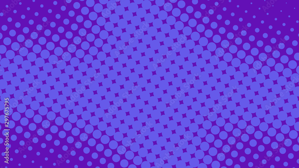 Purple and violet pop art background with halftone dots in retro comic style, vector illustration eps10 Purple and violet pop art background with halftone dots in retro comic style, vector illustration eps10