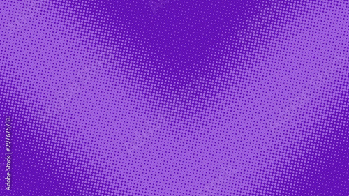 Purple and violet pop art retro comic background with halftone dots desing, vector illustration eps10
