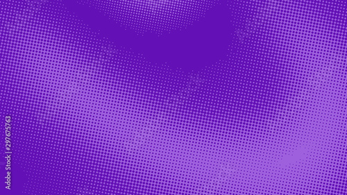 Halftone purple and violet pop art background in retro comic style, vector illustration eps10
