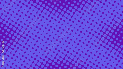 Bright purple and violet pop art retro background with halftone in comic style, vector illustration eps10