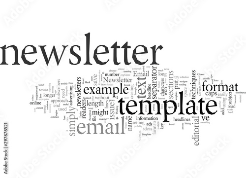 Email Newsletter Templates Text