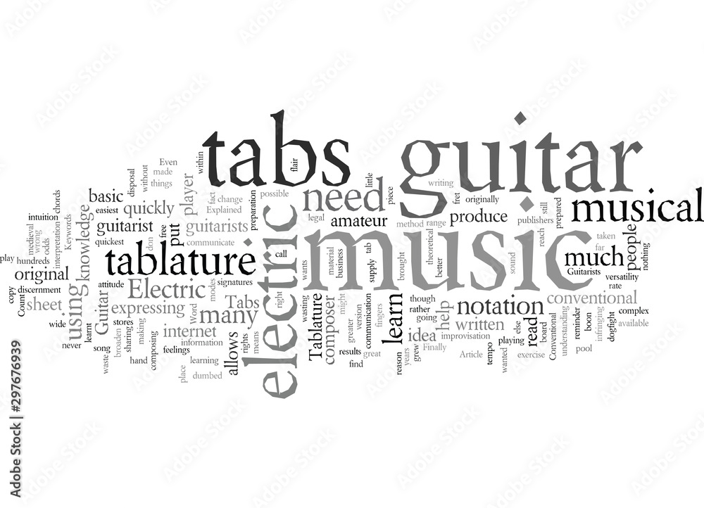 Electric Guitar Tabs Explained