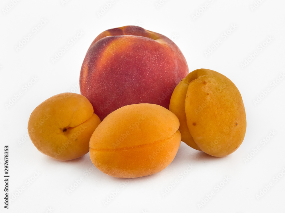 Fresh fruit on white background.Isolate Fresh fruit on white background.Isolate