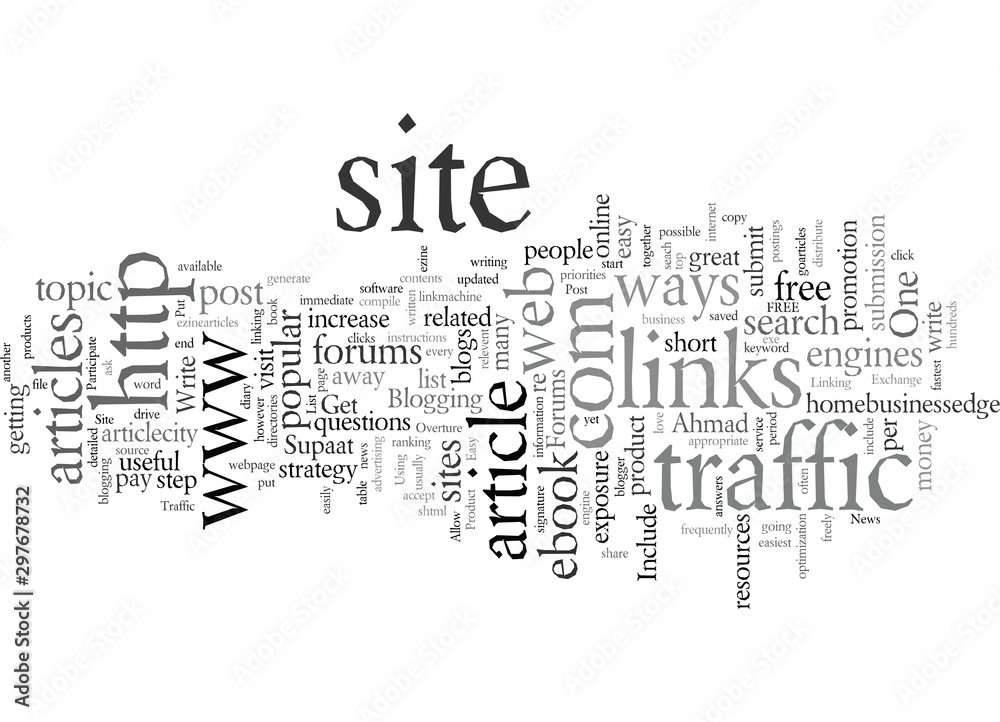 Fototapeta premium Easy Ways To Get Traffic To Your Site