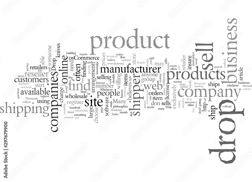 Obraz premium Dropship Your Way to Success
