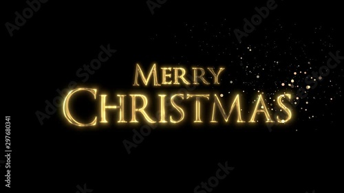 merry christmas sparkling magic text alpha photo