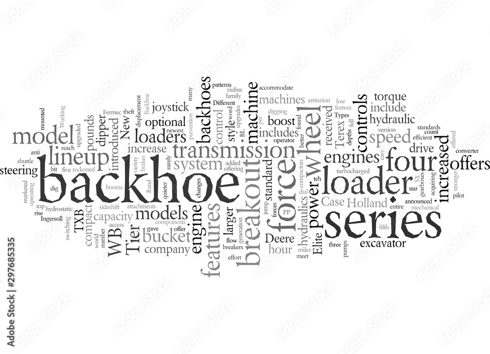 Different Types Of Backhoe Loaders