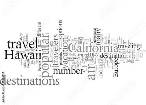 Destinations Popular For Air Travelers