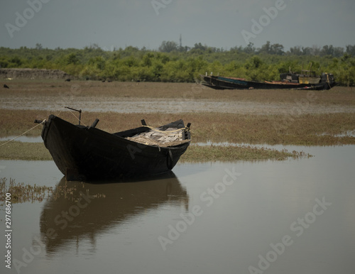 Canvas Print Sundarban, West Bengal / India - September, 2017 Landscape and lifestyle of Trib