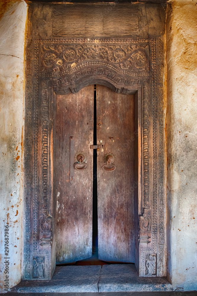 A Doorway at Lankatilaka Temple, Kandy, Sri Lanka A Doorway at Lankatilaka Temple, Kandy, Sri Lanka