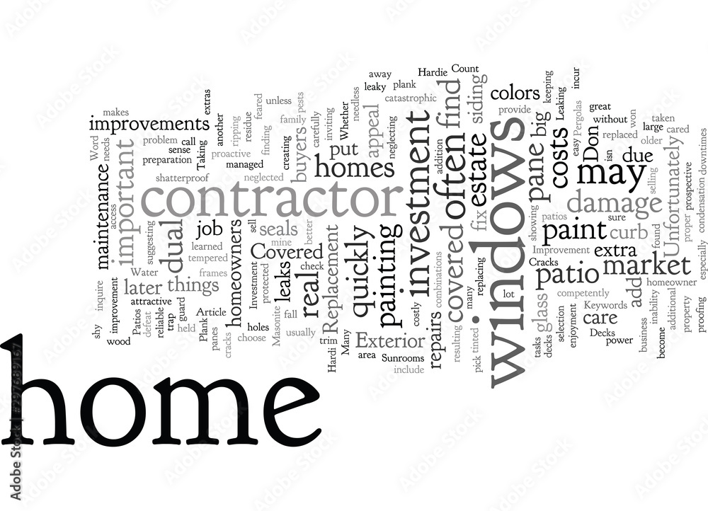 Fototapeta premium Covered Patios and Home Improvement as Investment Strategies