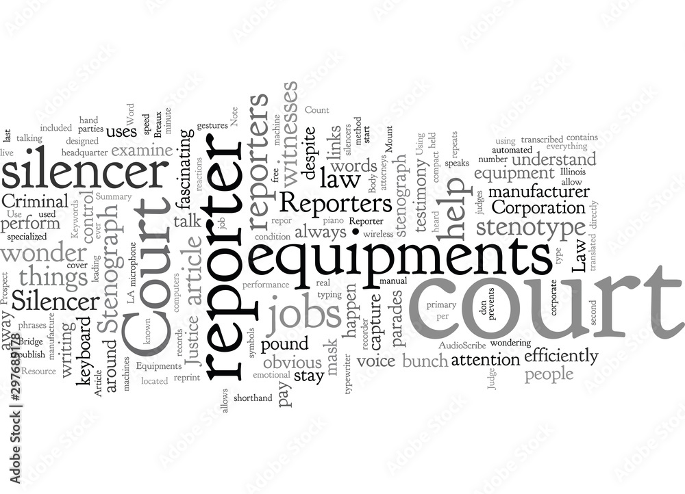 Court Reporters And The Equipments They Use In The Court Of Law Court Reporters And The Equipments They Use In The Court Of Law