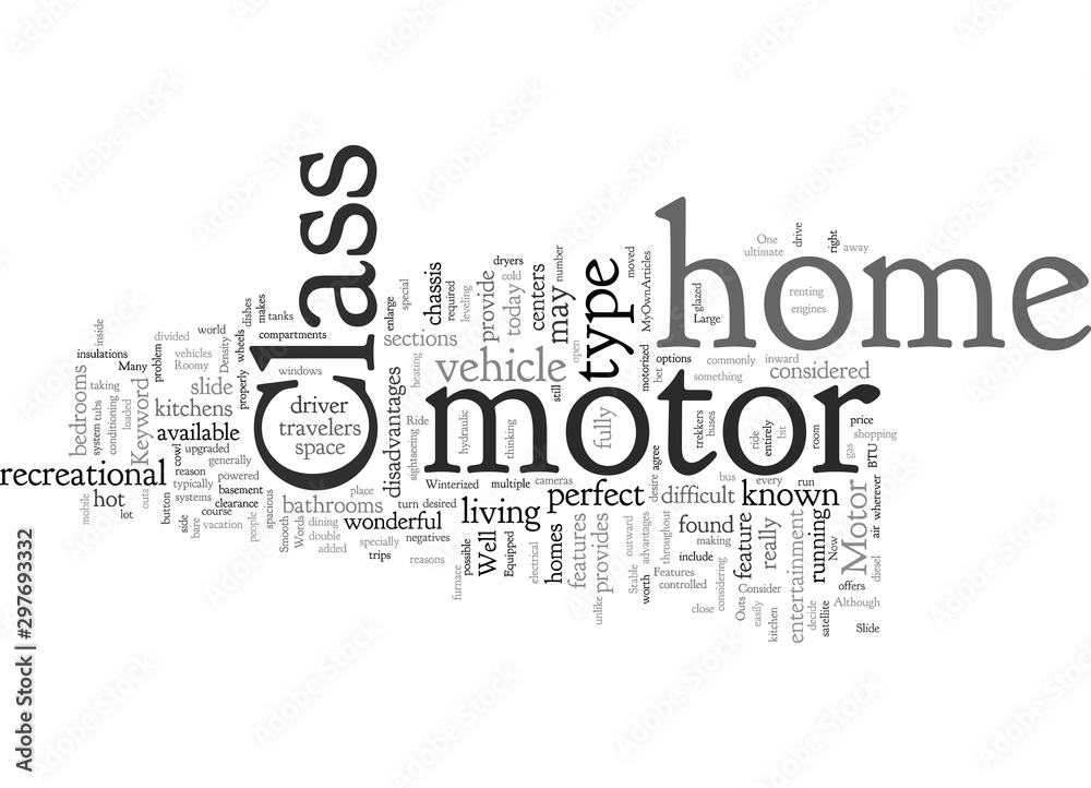 Fototapeta premium Class A Motor Home