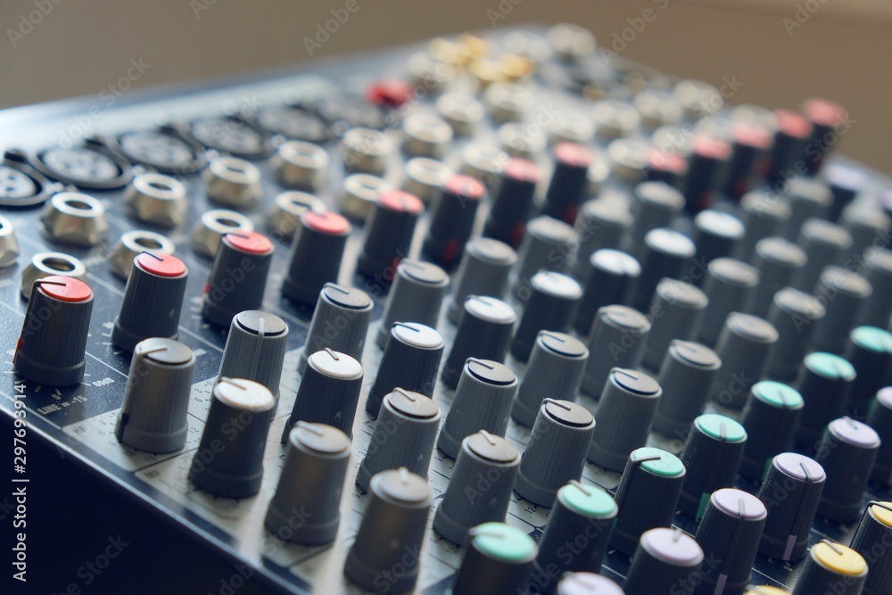 Mixing console close up 05 Mixing console close up 05