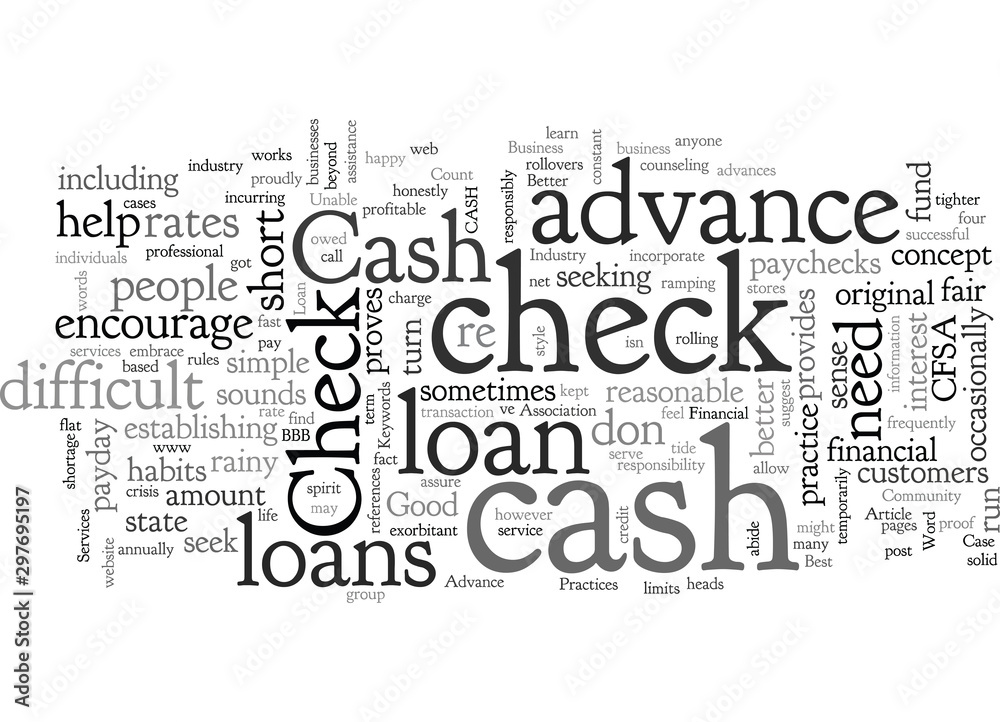 Check Cash Advance Loan