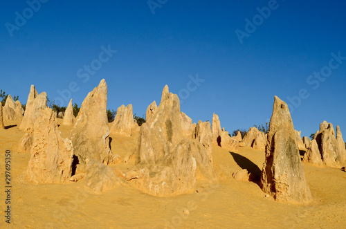 A view of the Pinnacles at Cervantes north of Perth in Western Australia.