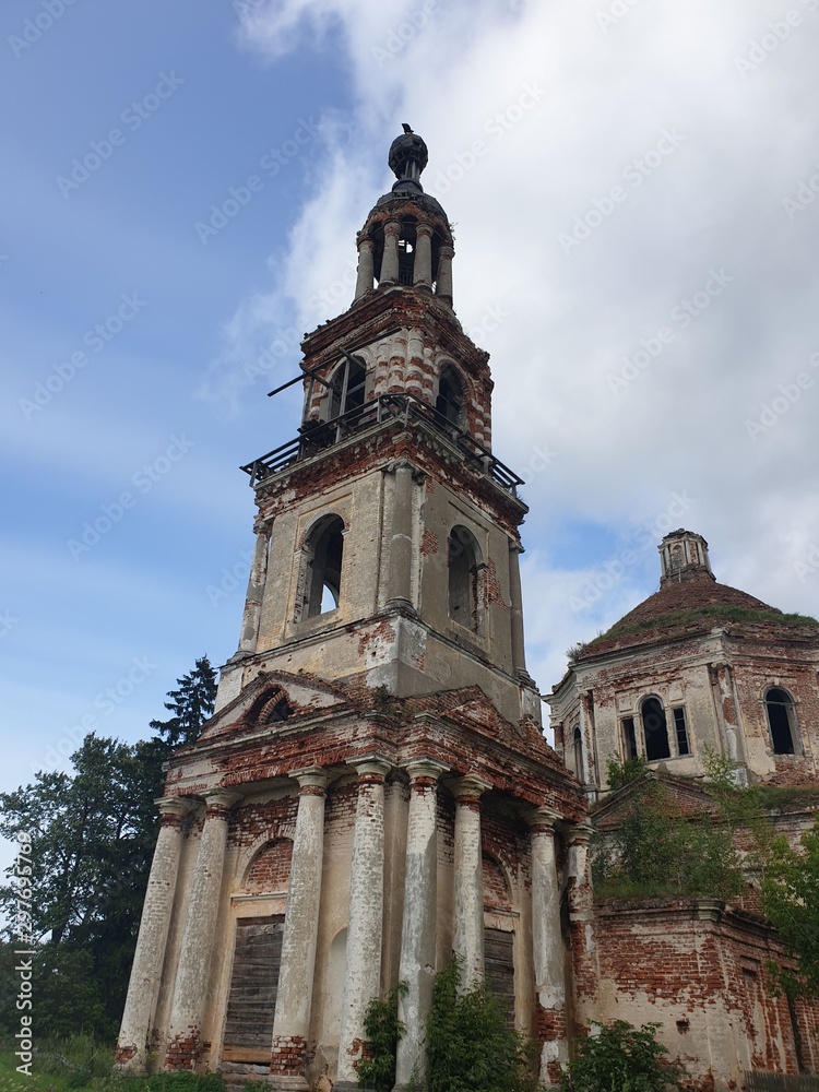 Abandoned orthodox church in Russia