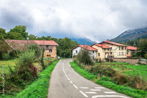 rural town at basque country 