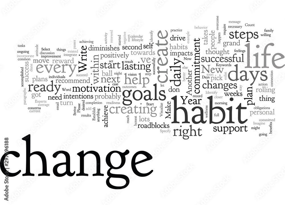 Fototapeta premium Change Your Life In Days