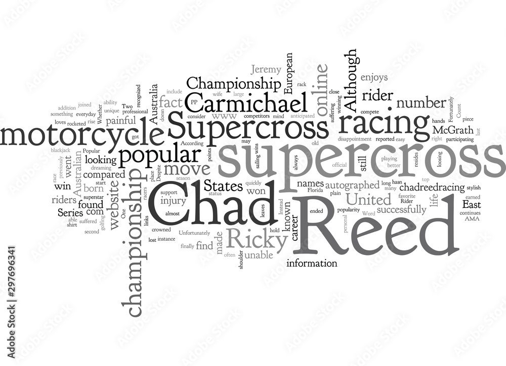Chad Reed A Popular Australian Supercross Rider Chad Reed A Popular Australian Supercross Rider