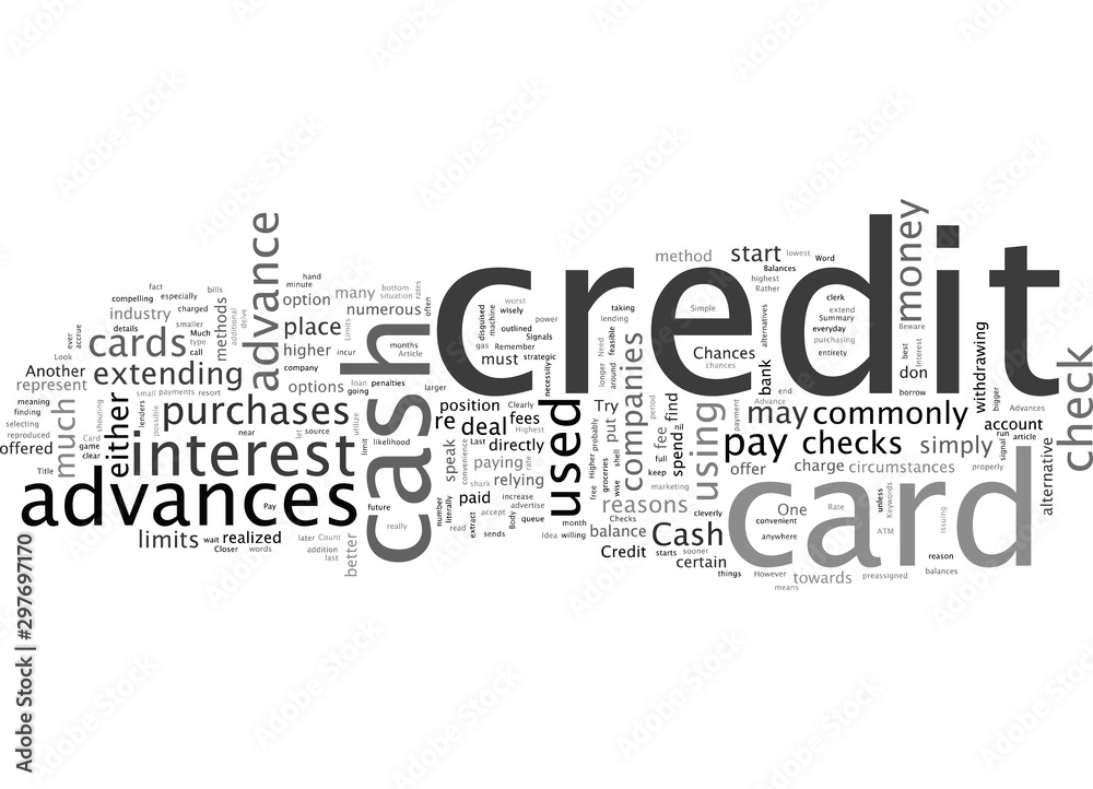 Cash Advances And Credit Card Checks A Closer Look Cash Advances And Credit Card Checks A Closer Look