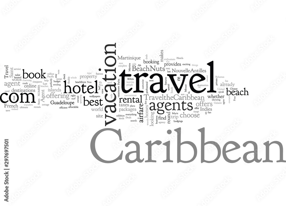 Fototapeta premium Caribbean Travel Agent